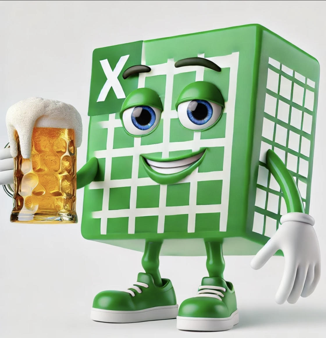 The Excel Guy mascot