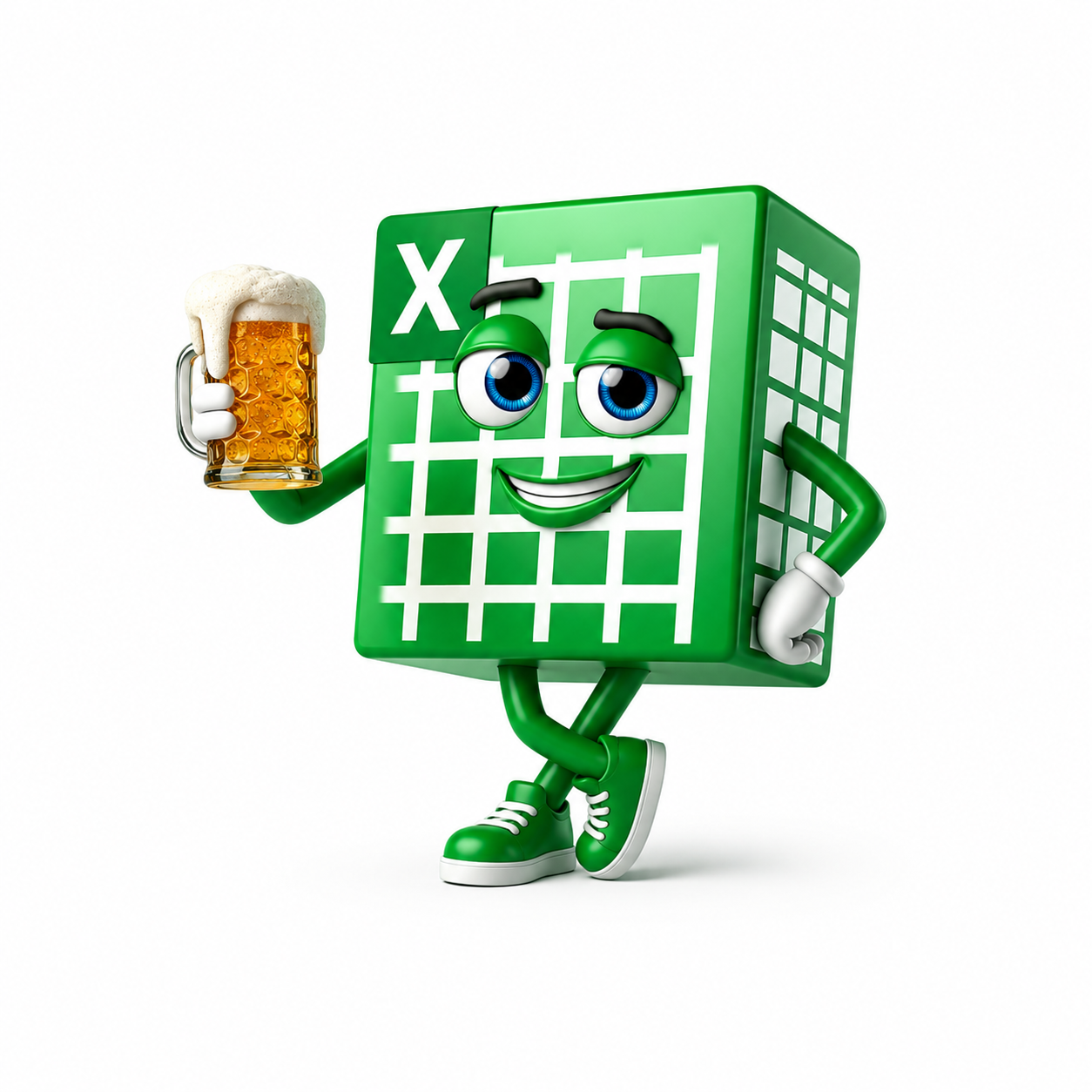 The Excel Guy mascot